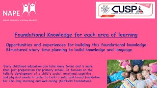 CUSP and the Foundational knowledge online site, for teachers.