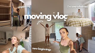 moving vlog: pack up my life, new beginnings, overwhelmed, house tour + more
