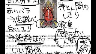 タロットカード大アルカナNo5 教皇　The hierophant 解説