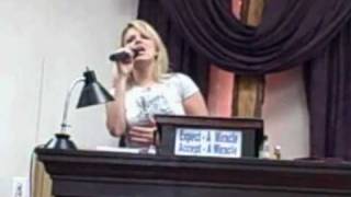 April Nichols singing Faithful