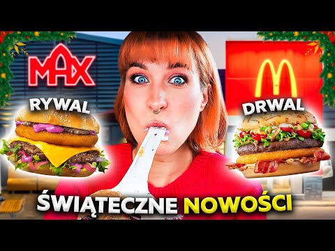 WIELKI TEST ZIMOWYCH NOWOŚCI FAST FOOD! DRWAL vs RYWAL vs ZBÓJ | Agnieszka Grzelak Vlog