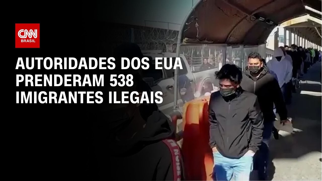 Autoridades dos EUA prenderam 538 imigrantes ilegais | CNN PRIME TIME