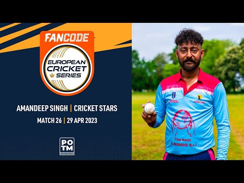 POTM: A.Singh - CRS vs JAB | Highlights | FanCode ECS Milan | 29 Apr 2023 | ECS23.263
