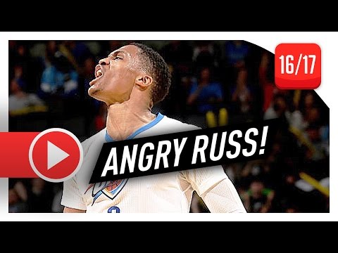 Russell Westbrook Full Highlights vs Mavericks (2017.01.26) - 45 Pts, 8 Reb, ANGRY RUSS