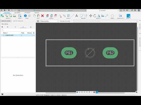 Creating a footprint in Autodesk fusion electronics | eagle | step-by-step tutorial | example