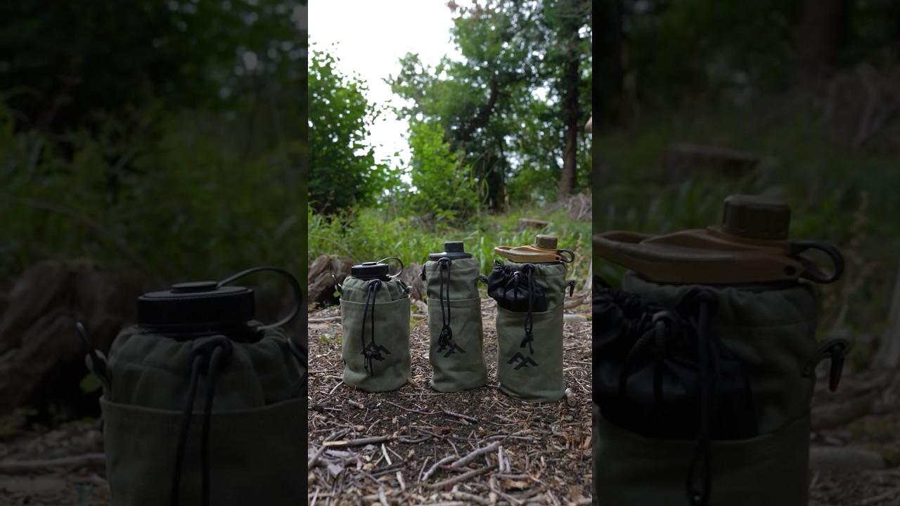 New FF Insulated Wool & Canvas Quoozies for Grayl GeoPress, UltraPress & 32oz Bottles