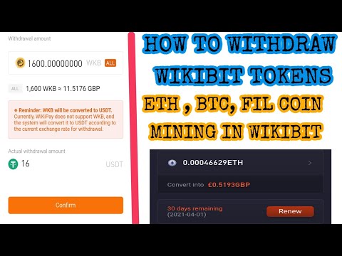 HOW TO WITHDRAW WIKIBIT TOKENS| HOW TO CLAIM WIKIBIT TOKENS| ETH, BTC,FIL COIN MINING
