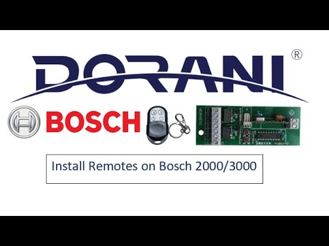 Dorani - Bosch:Install remotes on SOL2000/3000 panel using WE800EV2