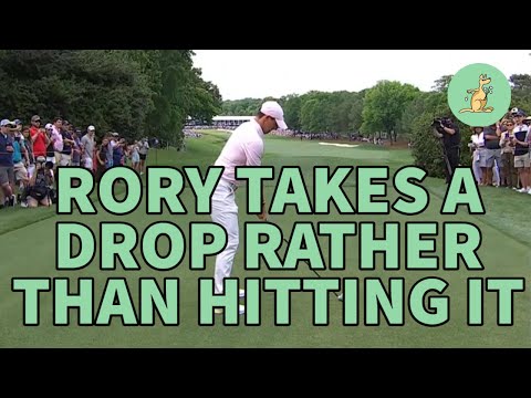 Rory McIlroy Takes a Smart Penalty Drop- Golf Rules Explained