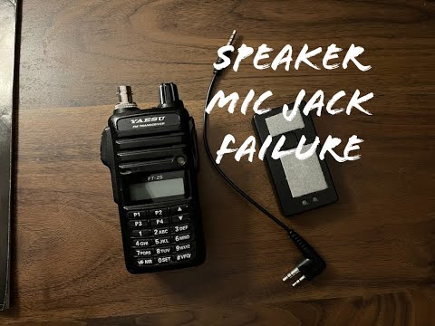 Speaker mic problem on Yaesu FT-25R - show you how I fix the problem