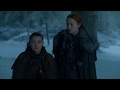 Game Of Thrones Season 7 E04 Arya Stark Reunites With Bran Stark And Sansa Stark