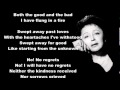 Edith Piaf - Non Je ne regrette rien English Translation