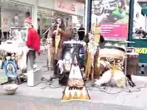 Bristol: Native American Indians live flute peformance PT 1