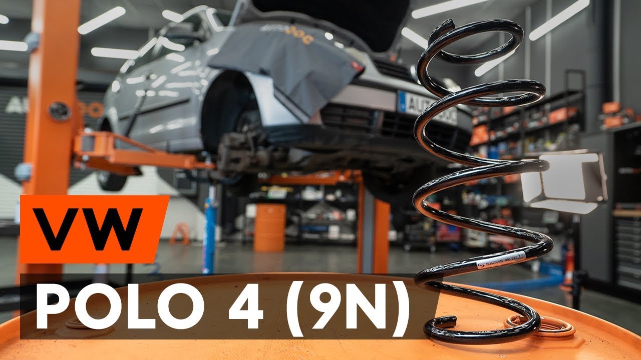 Cómo cambiar: muelles de suspensión de la parte delantera - VW Polo 9N | Guía de sustitución