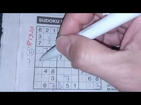 Solve me! (#1938) Medium Sudoku puzzle. 11-26-2020 (No Additional today)