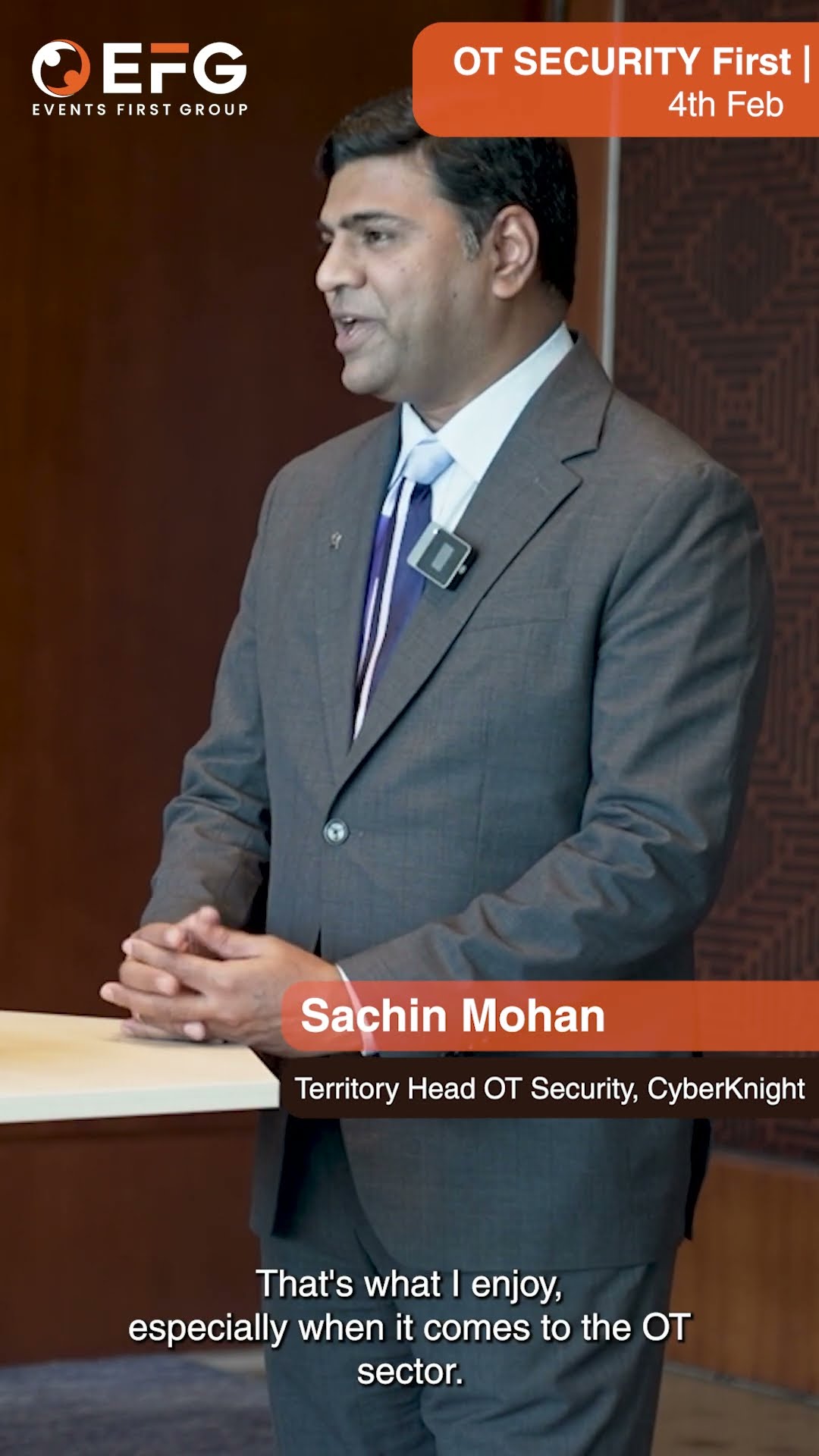 OT Security First testimonial