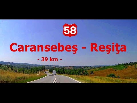 DN 58: Caransebeş - Reşiţa. (Timelapse 2x - Real sound) - July 7, 2015