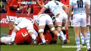 Antoine Battut red card for knee to head