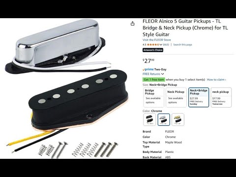 Fleor Alnico V Tele Pickup Set = $28 WHAT??
