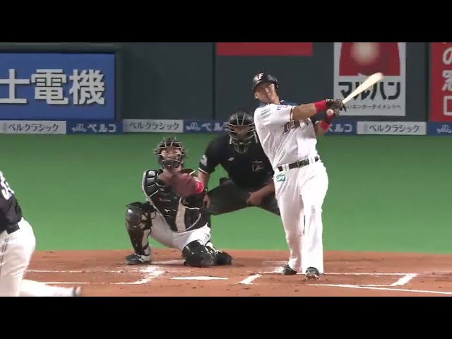 【1回裏】軽く振ってスタンドイン!! ファイターズ・中田の8号先制3ラン!! 2015/4/29 F-H