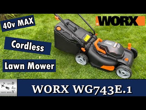WORX Lawn mower WG743E.1 40V Max Cordless 40cm. Assembly and review