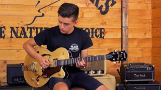 Video thumbnail for Gretsch G6118T-135 PRO Anniversary Edition by Peach Guitars