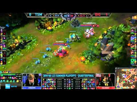 TSM "Amazing" backdoor vs DIG (NA LCS 2014 Summer Playoffs TSM vs DIG)