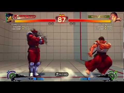 SSF4 AE 2012 - EJimz (M Bison) Vs KaizenMaster (Ryu) - Ranked Match