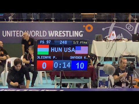 Semi final 97 kg USA KYLE SNYDER & HUN OLIINNYK P.