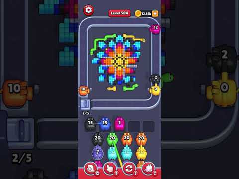 Pixel Flow Level 504 Walkthrough