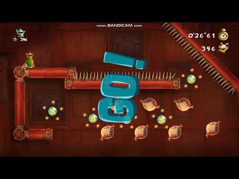 Rayman Legends daily challenge dojo. Pc world record (solo). New better room (6 room) by system9998)
