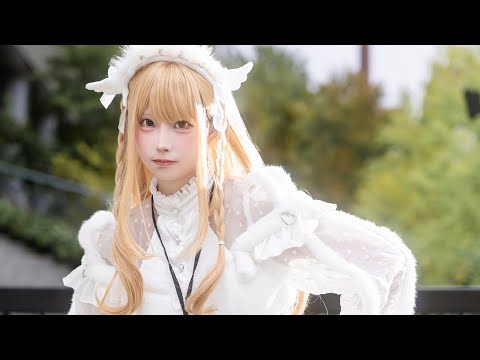 【コスプレ】新人美少女コスプレイヤーの純白ミニスカドレスが可愛すぎ！金髪ロングヘアーで清楚な魅力も全開【写真12枚】 | インサイド