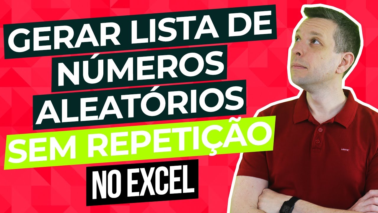 [Excel] Números Aleatórios Únicos 2 Formas
