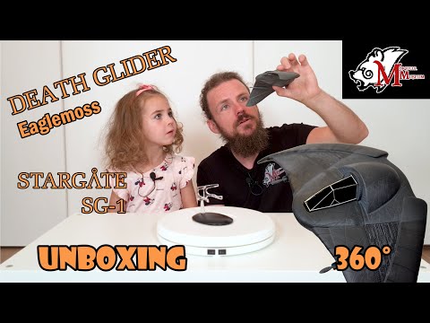 Stargate Death Glider Goa'uld Eaglemoss - UNBOXING / 360°