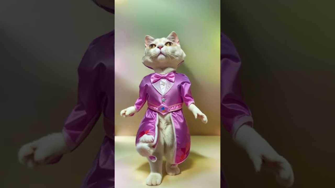 SCROLL AI “The Cat Who Wore a Dress 👗🐱 | AI Elegance”