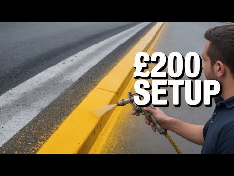 Start a Line Painting Business: Start This for Under £300 - low-cost business idea