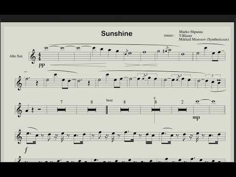 Sunshine  - Club House music for saxophone (Backing track and score)