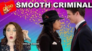 Singing Teacher Reacts Smooth Criminal - Glee | WOW! They were...