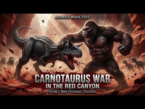 Jurassic World 2025: Carnotaurus War in the Red Canyon — Kong’s New Dinosaur Dynasty