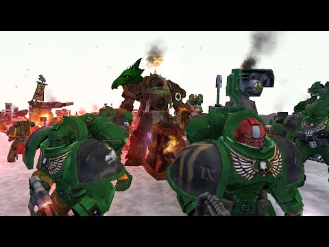 Primaris Salamanders vs Aeldari: Dawn of War - Unification mod Survival | Warhammer 40k