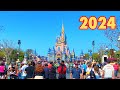 Magic Kingdom 2024 Walking Tour Walt Disney World Orlando Florida March 2024