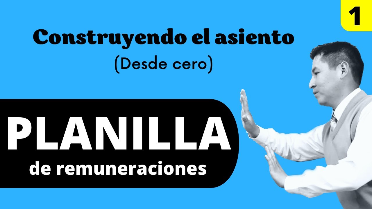 Cómo hacer los ASIENTOS de PLANILLA | 🍎 Desde cero