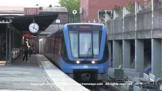 preview picture of video 'SL Tunnelbana / Metro at Axelsbergs station, Stockholm'