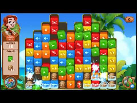 Lost Island Blast Adventure Level 873 - NO BOOSTERS 🏝️ | SKILLGAMING ✔️