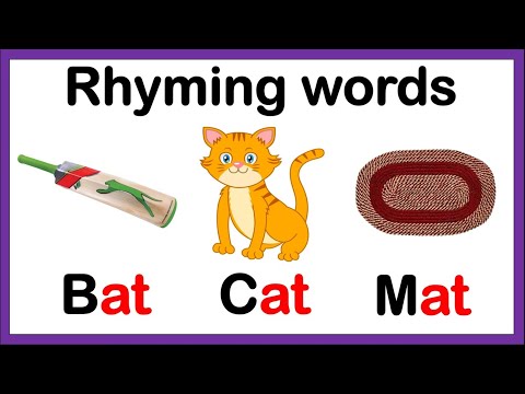 Rhyming Words for Kids | Fun Animation & Easy English Words | Toddlers Learning Videos