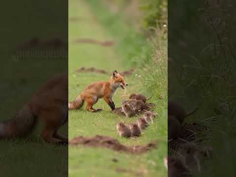 Voles Team Up to Rescue Trapped Fox