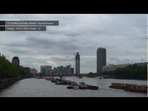 London - Skyscrapers Under Construction 2012 ( also Walkie-Talkie) (Full HD)