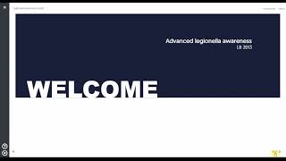 Legionella duty holder training course