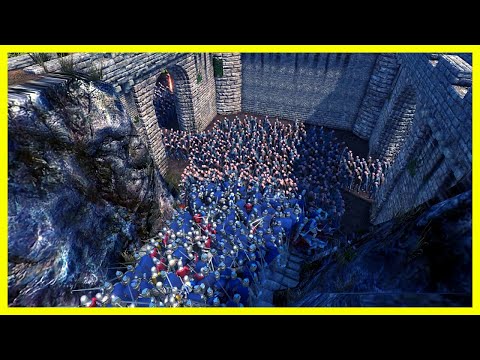 MEDIEVAL SOLDIERS PROTECT THE CASTLE OF 10,000 ZOMBIES | Ultimate Epic Battle Simulator (UEBS)