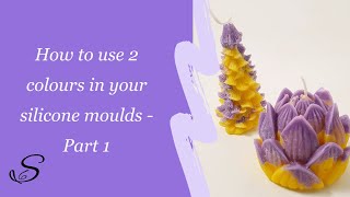 Two-toned Candles Are Easy To Make With Silicone Moulds - Advanced Candle Making Technique